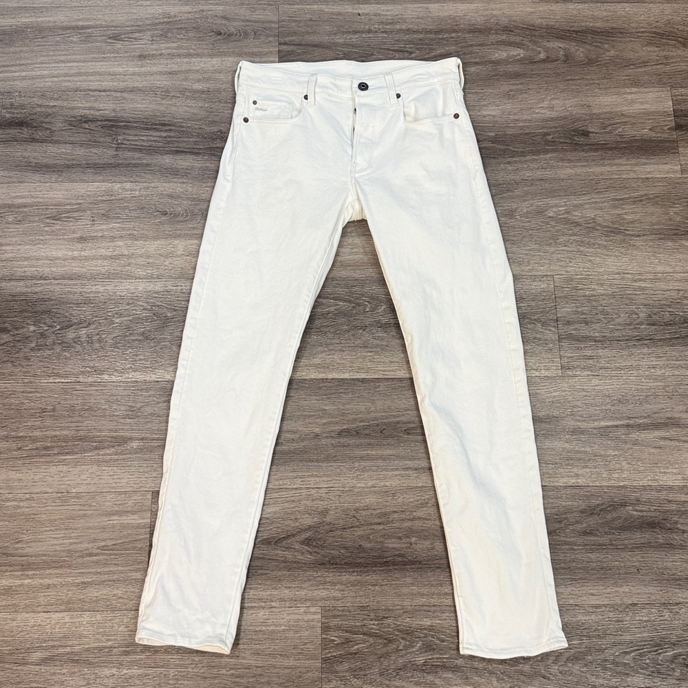 G-Star Raw Cream Slim Jeans 3301 29x32
